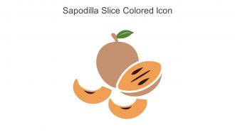 Sapodilla Slice Colored Icon In Powerpoint Pptx Png And Editable Eps Format