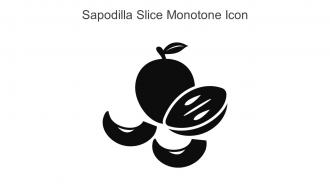 Sapodilla Slice Monotone Icon In Powerpoint Pptx Png And Editable Eps Format