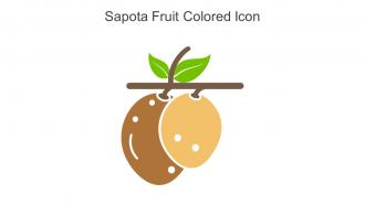 Sapota Fruit Colored Icon In Powerpoint Pptx Png And Editable Eps Format