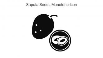 Sapota Seeds Monotone Icon In Powerpoint Pptx Png And Editable Eps Format