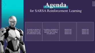 SARSA Reinforcement Learning IT Powerpoint Presentation Slides Informative Aesthatic