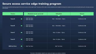 Sase Model Secure Access Service Edge Training Program