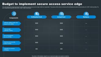 SASE Network Security Budget To Implement Secure Access Service Edge