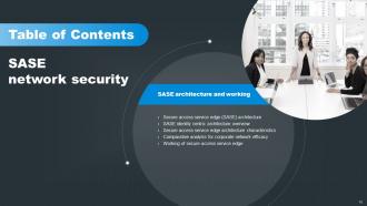 SASE Network Security Powerpoint Presentation Slides Content Ready Researched