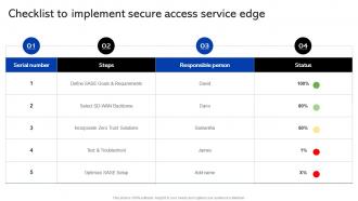 Sase Security Checklist To Implement Secure Access Service Edge