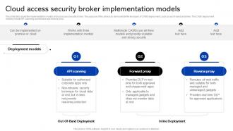 Sase Security Cloud Security Broker Implementation Models Ppt Show Graphics Tutorials