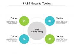 Sast security testing ppt powerpoint presentation layouts layout ideas cpb