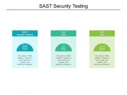 Sast security testing ppt powerpoint presentation show topics cpb