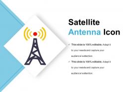 Satellite antenna icon good ppt example