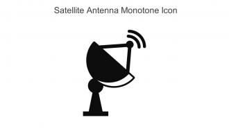 Satellite Antenna Monotone Icon In Powerpoint Pptx Png And Editable Eps Format