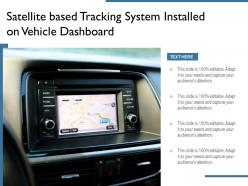 Satellite Based Tracking System Installed On Vehicle Dashboard