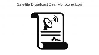 Satellite Broadcast Deal Monotone Icon In Powerpoint Pptx Png And Editable Eps Format