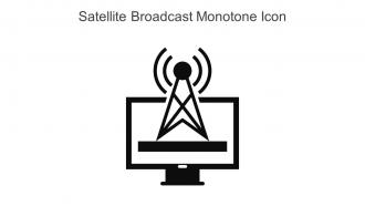 Satellite Broadcast Monotone Icon In Powerpoint Pptx Png And Editable Eps Format