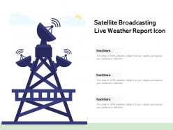 Satellite Broadcasting Live Weather Report Icon