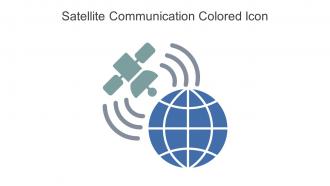 Satellite Communication Colored Icon In Powerpoint Pptx Png And Editable Eps Format