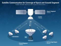 Satellite communication for coverage of space and ground segment