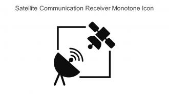 Satellite Communication Receiver Monotone Icon In Powerpoint Pptx Png And Editable Eps Format