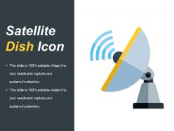 Satellite dish icon powerpoint graphics