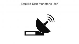 Satellite Dish Monotone Icon In Powerpoint Pptx Png And Editable Eps Format