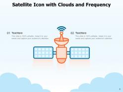 Satellite Icon Artificial Broadcasting Space Frequency Scientist Planets