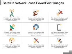 Satellite network icons powerpoint images