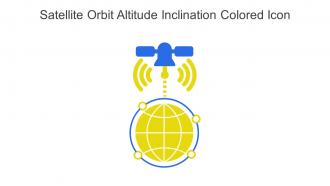 Satellite Orbit Altitude Inclination Colored Icon In Powerpoint Pptx Png And Editable Eps Format