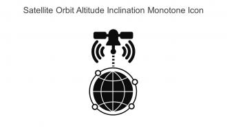 Satellite Orbit Altitude Inclination Monotone Icon In Powerpoint Pptx Png And Editable Eps Format