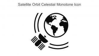 Satellite Orbit Celestial Monotone Icon In Powerpoint Pptx Png And Editable Eps Format