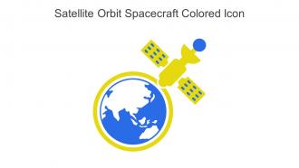 Satellite Orbit Spacecraft Colored Icon In Powerpoint Pptx Png And Editable Eps Format