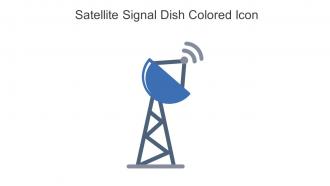 Satellite Signal Dish Colored Icon In Powerpoint Pptx Png And Editable Eps Format