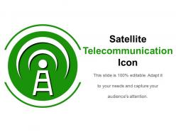 Satellite Telecommunication Icon Powerpoint Layout
