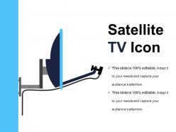 Satellite tv icon powerpoint presentation
