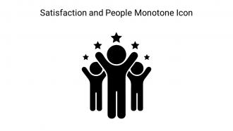 Satisfaction And People Monotone Icon In Powerpoint Pptx Png And Editable Eps Format