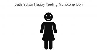 Satisfaction Happy Feeling Monotone Icon In Powerpoint Pptx Png And Editable Eps Format