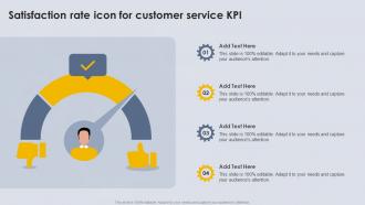 Satisfaction Rate Icon For Customer Service KPI