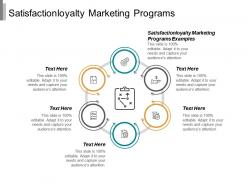 Satisfactionloyalty marketing programs examples ppt powerpoint presentation portfolio influencers cpb