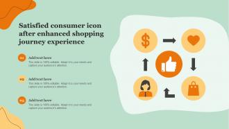 Satisfied Consumer Icon After Enhanced Shopping Journey Experience