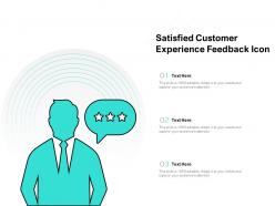 Satisfied customer experience feedback icon