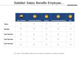 Satisfied salary benefits employee engagement survey template