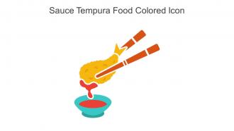 Sauce Tempura Food Colored Icon In Powerpoint Pptx Png And Editable Eps Format