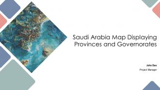 Saudi Arabia Map Displaying Provinces And Governorates PPT Template AT