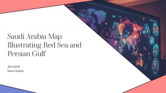 Saudi Arabia Map Illustrating Red Sea And Persian Gulf PPT PowerPoint AT