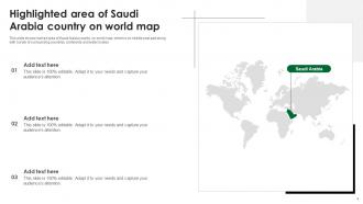 Saudi Arabia Maps Powerpoint PPT Template Bundles Interactive Slides