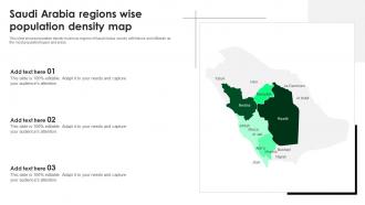 Saudi Arabia Regions Wise Population Density Map