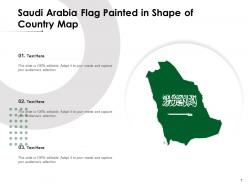 Saudi Flag Arabia Painted Leaning Miniature Designed Country
