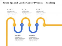 Sauna spa and cardio center proposal roadmap ppt infographics