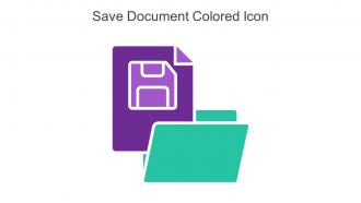 Save Document Colored Icon In Powerpoint Pptx Png And Editable Eps Format