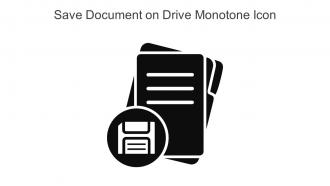 Save Document On Drive Monotone Icon In Powerpoint Pptx Png And Editable Eps Format