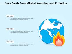 Save earth from global warming and pollution