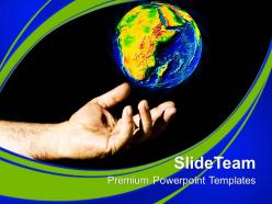 Save earth globe environement powerpoint templates ppt themes and graphics 0113